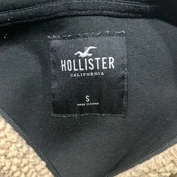 Hollister Sherpa hoodie men's small - Picture 5 of 5